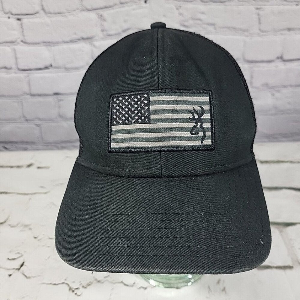 Browning Black Flag‎ Patch Hat SnapBack Adjustable Ball Cap